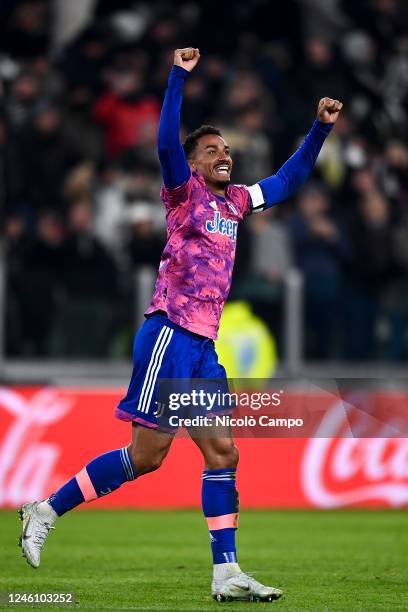 Danilo Luiz da Silva of Juventus FC celebrates after scoring a goal during the Serie A football match between Juventus FC and Udinese Calcio....
