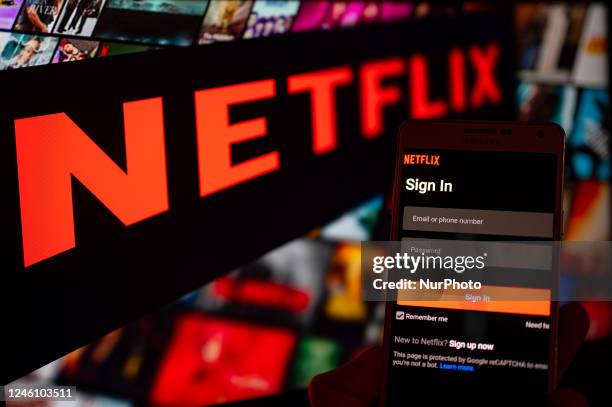 Netflex Sign Mobile Login Screen Photos and Premium High Res Pictures - Getty Images