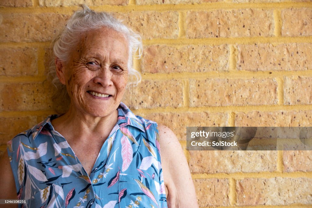 Pacific Islander Senior Woman