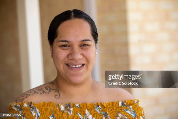 female portrait - pacific islander stock pictures, royalty-free photos & images