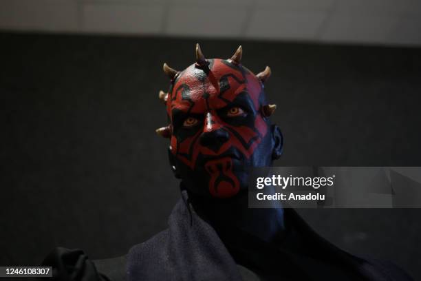 Darth Maul from the Star Wars universe is part of the "Mutante" exhibition by sculptor Ramiro Sirpa in La Paz, Bolivia on December 22, 2022. Ramiro...