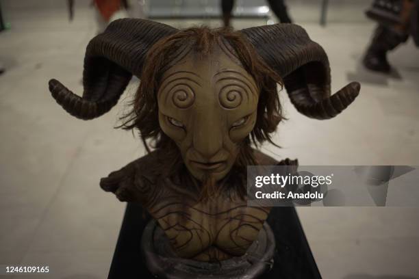 The Laverinto del Fauno sculpture is seen at the exhibition "Mutante" by sculptor Ramiro Sirpa in La Paz, Bolivia on December 22, 2022. Ramiro Sirpa...