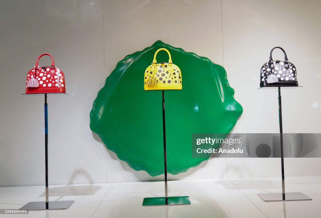 Purses of realistic robot of Japanese artist Yayoi Kusama in the News  Photo - Getty Images