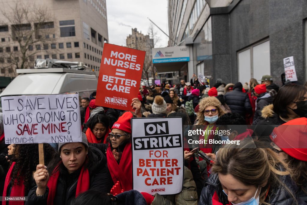 Thousands Of New York City Nurses Go On Strike At Two Hospitals