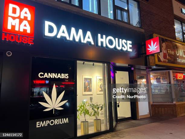 Shop selling cannabis and marijuana paraphernalia in Toronto, Ontario, Canada, on January 08, 2023.