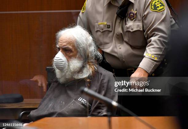 Ron Jeremy Hyatt is seen in court on December 1, 2021 in Los Angeles, California.