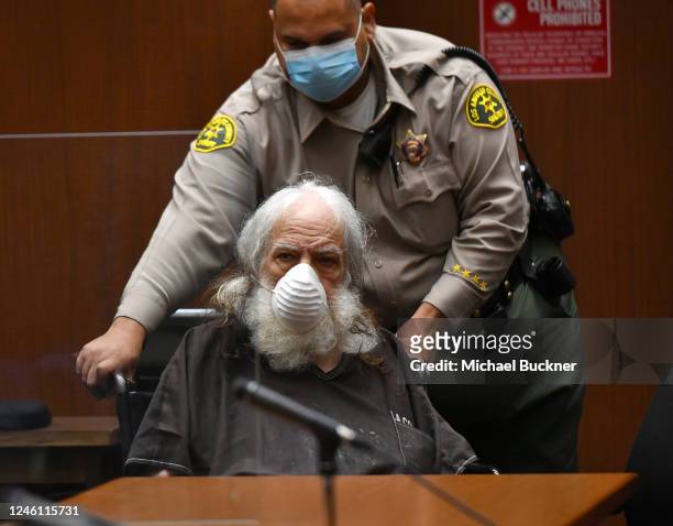 Ron Jeremy Hyatt is seen in court on December 1, 2021 in Los Angeles, California.