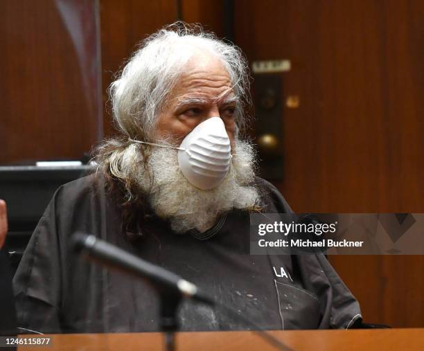 Ron Jeremy Hyatt is seen in court on December 1, 2021 in Los Angeles, California.