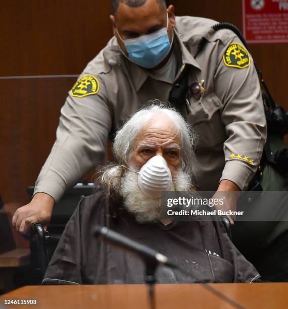 Ron Jeremy Hyatt is seen in court on December 1, 2021 in Los Angeles, California.