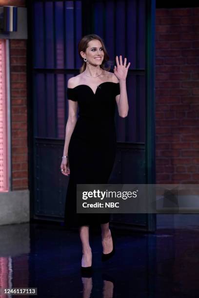 Episode 1373 -- Pictured: Actress Allison Williams arrives on January 9, 2022 --