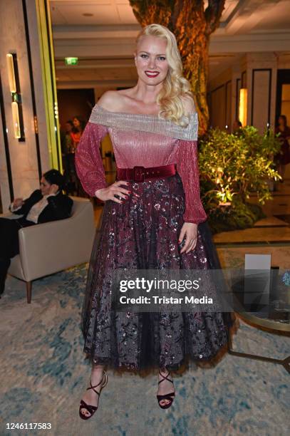 Franziska Knuppe during the JW Marriott Hotel opening on January 9, 2023 in Berlin, Germany.