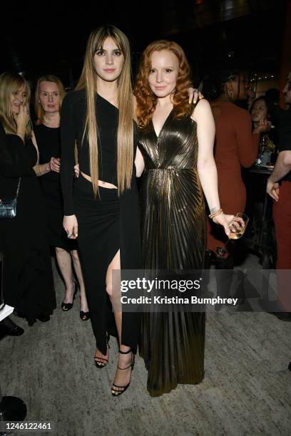 Nell Tiger Free and Lauren Ambrose at the season 4 premiere of "Servant" held at the Walter Reade Theater on January 9, 2023 in New York City.