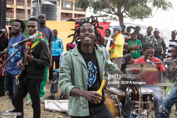 Musicians entertain revelers during a reggae concert to commemorate Nakuru's inclusion in the UNESCO Creative Cities Network as a city of culture and...