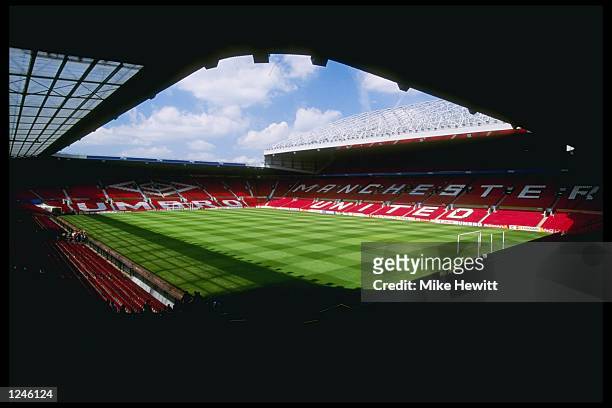 General view of Old Trafford, Manchester home of Manchester United football club and site of the 1996 European Football Championships. Mandatory...