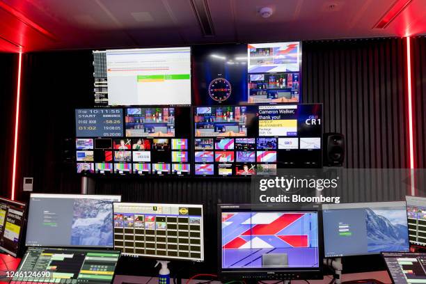 Bbc Computer Monitor Set Up Bbc Tv Control Room