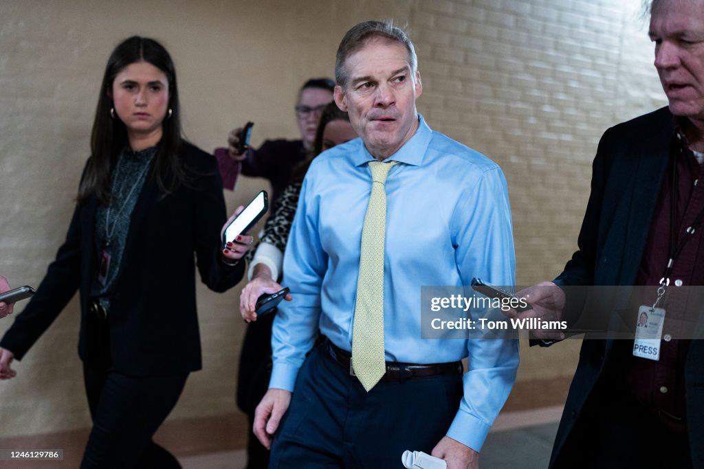 Rep Conference Rep. Jim Jordan, R-Ohio, is seen outside a House Republican... News ...