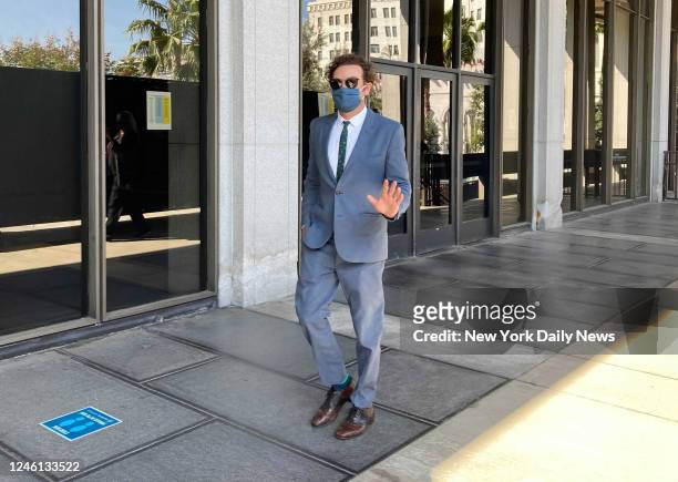 Danny Masterson outside of court in Los Angeles on May 18, 2021.
