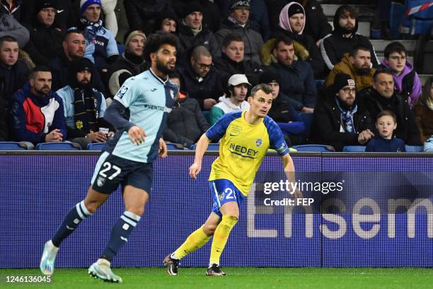 Julien FAUSSURIER during the Ligue 2 BKT match between Le Havre Athletic Club and FC Sochaux Montbeliard at Stade Oceane on January 10, 2023 in Le...