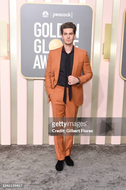 Andrew Garfield at the 80th Annual Golden Globe Awards held at The Beverly Hilton on January 10, 2023 in Beverly Hills, California.