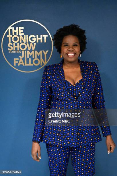 Episode 1774 -- Pictured: Comedian Leslie Jones poses backstage on Tuesday, January 10, 2023 --