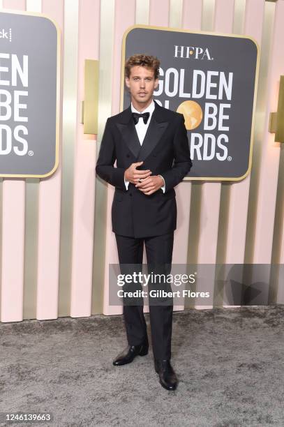 Austin Butler at the 80th Annual Golden Globe Awards held at The Beverly Hilton on January 10, 2023 in Beverly Hills, California.