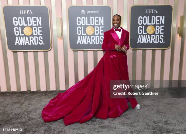 80th GOLDEN GLOBE AWARDS -- Billy Porter arrives to the 80th Golden Globe Awards held at the Beverly Hilton Hotel on January 10, 2023. --