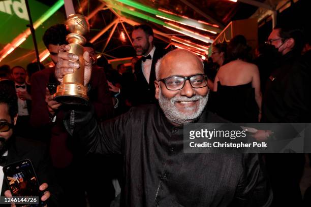 Keeravani at the 80th Golden Globes After Party Powered By Billboard held at The Beverly Hilton on January 10, 2023 in Beverly Hills, California.