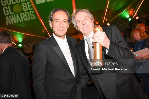 Alexandre Desplat and Gary Ungar at the 80th Golden Globes Viewing and After Party Powered By Billboard held at The Beverly Hilton on January 10,...