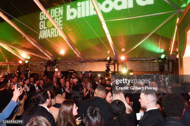 Atmosphere at the 80th Golden Globes After Party Powered By Billboard held at The Beverly Hilton on January 10, 2023 in Beverly Hills, California.