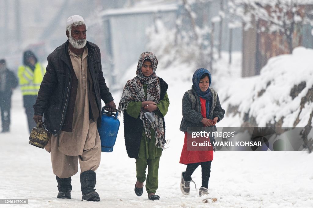 AFGHANISTAN-WEATHER-SNOW