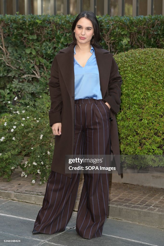 Rai Che Ileana D'Ambra attends at the photocall of Rai fiction