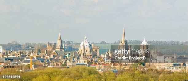 city of oxford spires - oxford england stock pictures, royalty-free photos & images