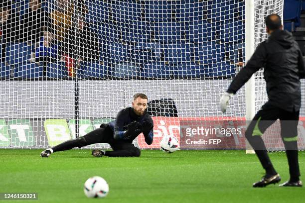 Maxence PREVOT during the Ligue 2 BKT match between Le Havre Athletic Club and FC Sochaux Montbeliard at Stade Oceane on January 10, 2023 in Le...
