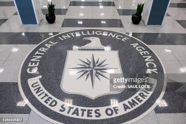The Central Intelligence Agency seal is displayed in the lobby of CIA Headquarters in Langley, Virginia, on August 14, 2008.