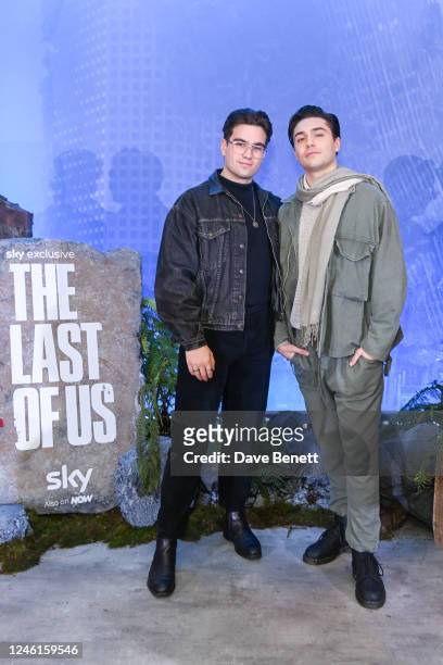 Rory Naylor and George Shelley attend the "The Last of Us" special screening at BFI IMAX Waterloo on January 11, 2023 in London, England. "The Last...