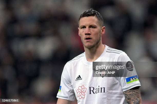 Wout Weghorst of Besiktas JK during the Turkish Super Lig match between Besiktas AS and Kasimpasa AS at Vodafone Park on January 7, 2023 in Istanbul,...