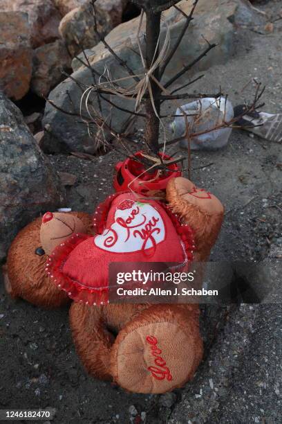 Seal Beach, CA Trash was deposited on the jetty and beach along the San Gabriel River after recent storms brought debris and flooding across parts of...