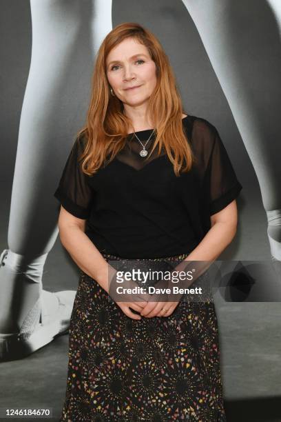 Jessica Hynes attends the press night pre-show drinks reception for the English National Ballet's "Swan Lake" at the St Martins Lane Hotel on January...