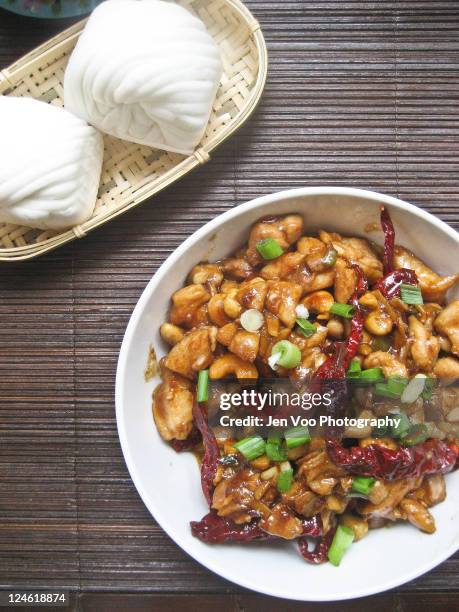 szechuan kung pao chicken - petaling jaya stockfoto's en -beelden