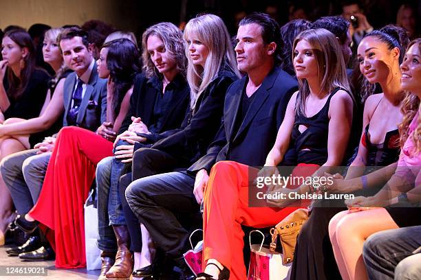 Actors Vincent De Paul, Tiffany Hines, Abri van Straten, actress Kristin Bauer, Dominic Purcell, actress AnnaLynne McCord and Cara Santana attend Eva...