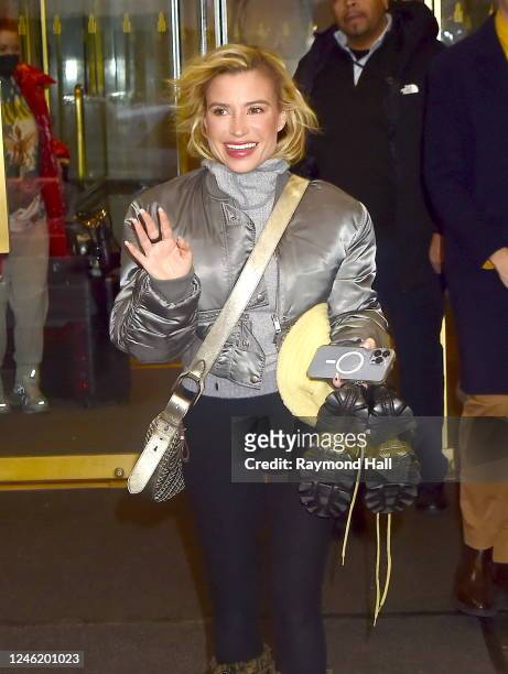 Tracy Anderson is seen in outside the "Today Show" on January 12, 2023 in New York City.