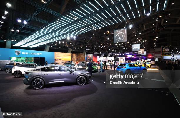 100th Brussels Auto Show is held at the Expo Center in Brussels, Belgium on January 13, 2023. The fair, which can be visited between 14 - 22 January,...