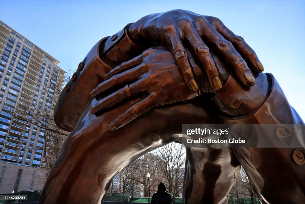 Embrace, the Dr. Martin Luther King Jr. memorial sculpture at Boston