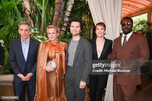 Ben Stiller, Patricia Arquette, Adam Scott, Britt Lower, and Tramell Tillman at the AFI Awards 2022 held at Four Seasons Hotel Los Angeles At Beverly...