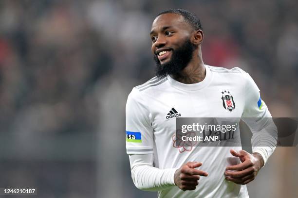 Georges Kevin NKoudou of Besiktas JK during the Turkish Super Lig match between Besiktas AS and Kasimpasa AS at Vodafone Park on January 7, 2023 in...