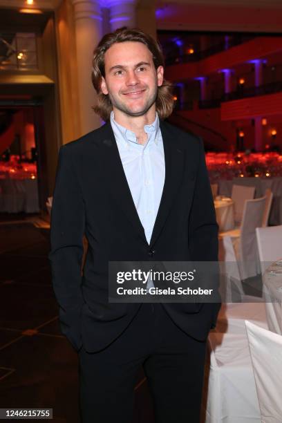 Jacob Burda, son of Hubert Burda and Maria Furtwängler, during the DLD Reception at Hotel Bayerischer Hof on January 13, 2023 in Munich, Germany.