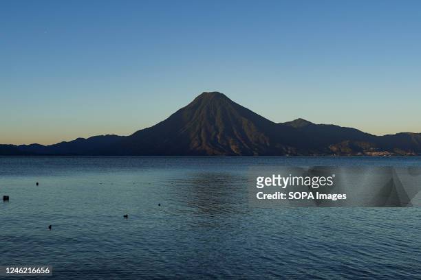 View of the Atitlan Volcano.