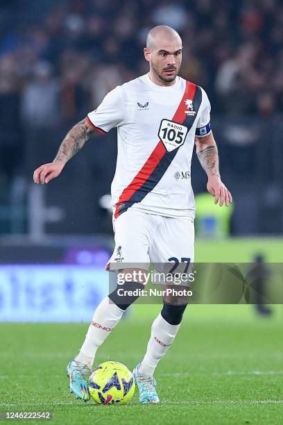 Stefano Sturaro of Genoa CFC during the Coppa Italia match between AS Roma and Genoa CFC at Stadio Olimpico, Rome, Italy on 12 January 2023.