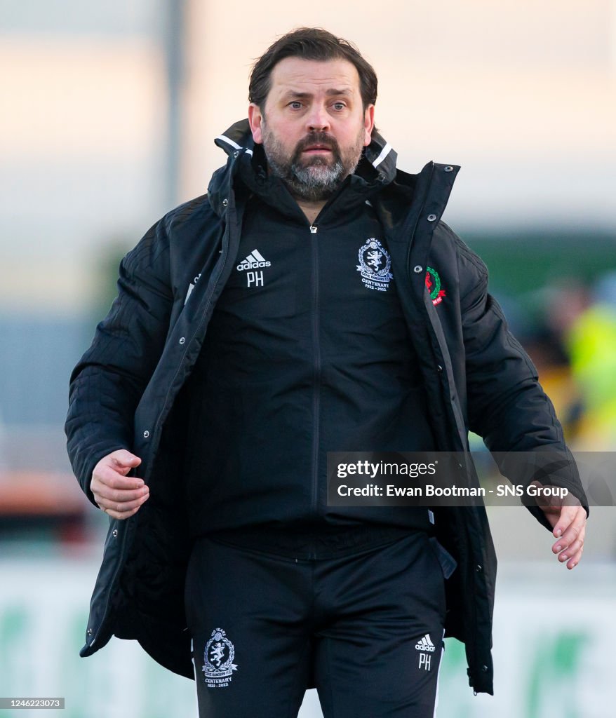 Cove Rangers Owner Cove manager Paul Hartley during a cinch Championship match between ...