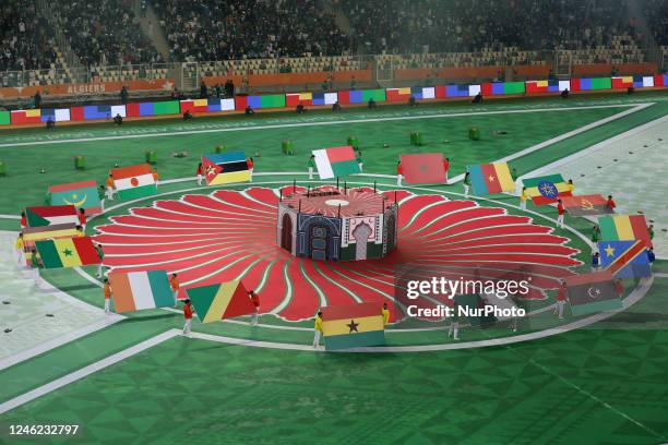 Opening ceremony of the 7th African Nations Championship at the Nelson Mandela stadium in Algiers, Algeria, on January 13, 2022.